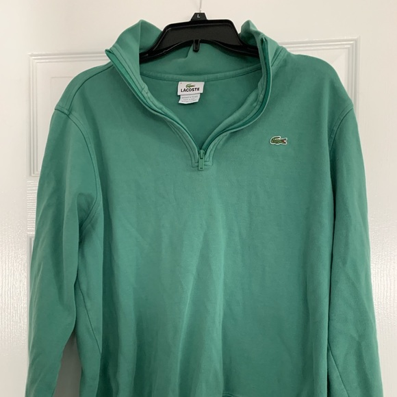Men’s LACOSTE 1/4 zip sweatshirt - Picture 1 of 4
